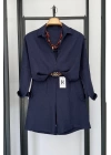 BS Collection Keten Şortlu Takım Lacivert
