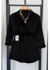 BS Collection Keten Şortlu Takım Siyah