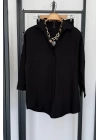 BS Collection Keten Şortlu Takım Siyah