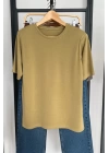 BS Collection Omuz Vatkalı T-Shirt Olive