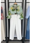 Bs Collection Palazzo Pantolon Beyaz