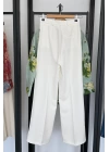 Bs Collection Palazzo Pantolon Beyaz