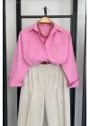 Bs Collection Tek Cep Gömlek Pembe