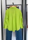 Bs Collection V Yaka Basic Gömlek Fıstık Yeşil