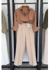 Bs Collection V Yaka Basic Gömlek Kiremit