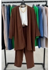 BS Kimono Takım Kahverengi