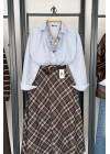 Bs Oversize Poplin Gömlek Bebe Mavi