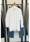 Bs Oversize Poplin Gömlek Beyaz