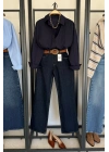 Bs Oversize Poplin Gömlek Lacivert