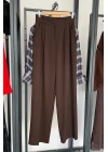 Bs Palazzo Pantolon Kahverengi