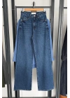 Bs Wide Leg Jean Koyu Mavi
