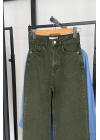 Bs Wide Leg Jean Yeşil