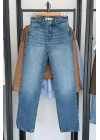 Bs1976 Straight Yüksek Bel Jean Mavi