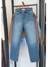 Bs1976 Straight Yüksek Bel Jean Mavi