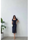Floral Patterned Slit Dress