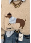Dachshund Triko Kazak Ekru
