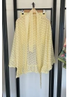 Premium Dantel Dokulu Kimono Şort Takım