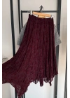 Dantel Etek Bordo