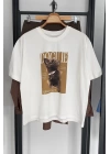 Doguıe Baskılı T-Shirt Krem