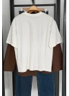 Doguıe Baskılı T-Shirt Krem