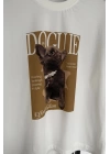 Doguıe Baskılı T-Shirt Krem