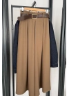 Etekli Pantolon Karamel
