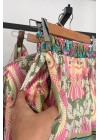 Etnik Desen Kimono Şortlu Takım