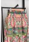 Etnik Desen Kimono Şortlu Takım