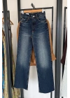 Full Length Wide Leg Jean Lacivert