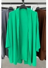 Gofre Kimono Kadın Takım Yeşil