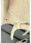 İçi Astarlı Teddy Mont Krem