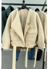 İçi Astarlı Teddy Mont Krem