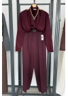 İçinden Body Detaylı Hırka Bordo