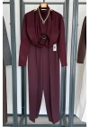 İçinden Body Detaylı Hırka Bordo