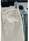 Two Pocket Front Slit Denim Skirt