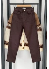 Kaplamalı Boyfit Jean Acı Kahve