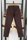 Kaplamalı Boyfit Jean Acı Kahve