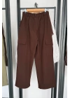 Kargo Cepli Pantolon Kahverengi
