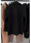 Kaşe Kadın Blazer Ceket Siyah