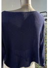 Boat Neck Plain Thin Knitwear