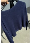 Boat Neck Plain Thin Knitwear