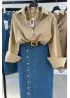 Linen Single Pocket Oversize Shirt