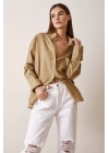 Linen Single Pocket Oversize Shirt