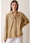 Linen Single Pocket Oversize Shirt