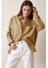 Linen Single Pocket Oversize Shirt