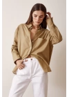 Linen Single Pocket Oversize Shirt