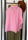 Luna Oversize Gömlek Pembe