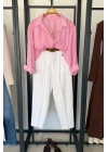 Luna Oversize Gömlek Pembe