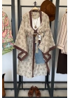 Nakış İşlemeli Kimono Taş