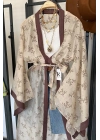 Nakış İşlemeli Kimono Taş